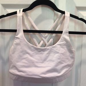 LULULEMON ATHLETICA white energy bra size 8